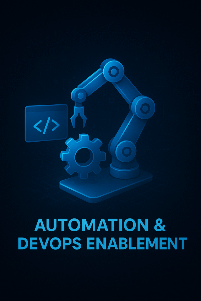 Automation and DevOps solutions for streamlined IT operations, including Infrastructure as Code (IaC) and CI/CD pipelines
